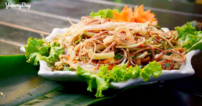 Gỏi tai heo hoa chuối
